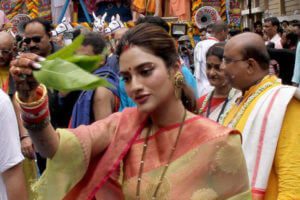 रथयात्रा में पहुंचीं नुसरत जहां