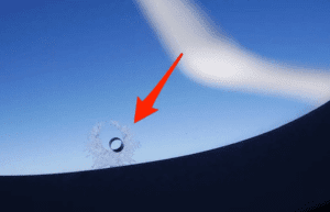 airplane window hole